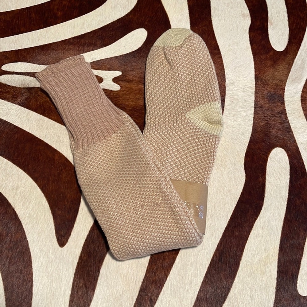 Thick thigh high socks.